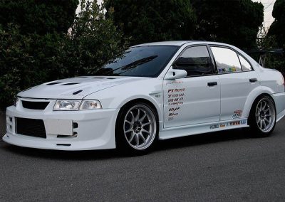 Heavily Modified Mirage with full Tune Evo Running Gear for Time Attack